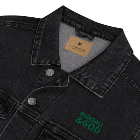 Baseball &God Evergreen Denim Jacket